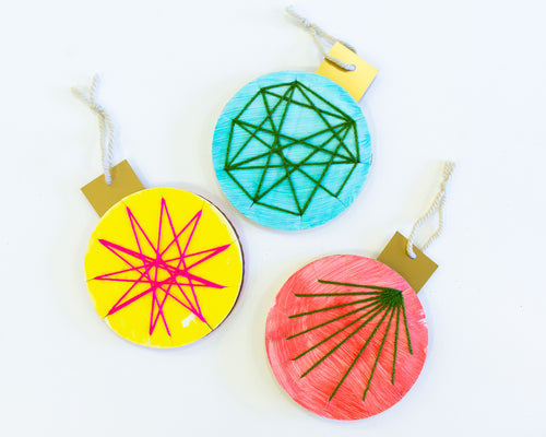 Christmas Crafts Giant Cardboard Baubles