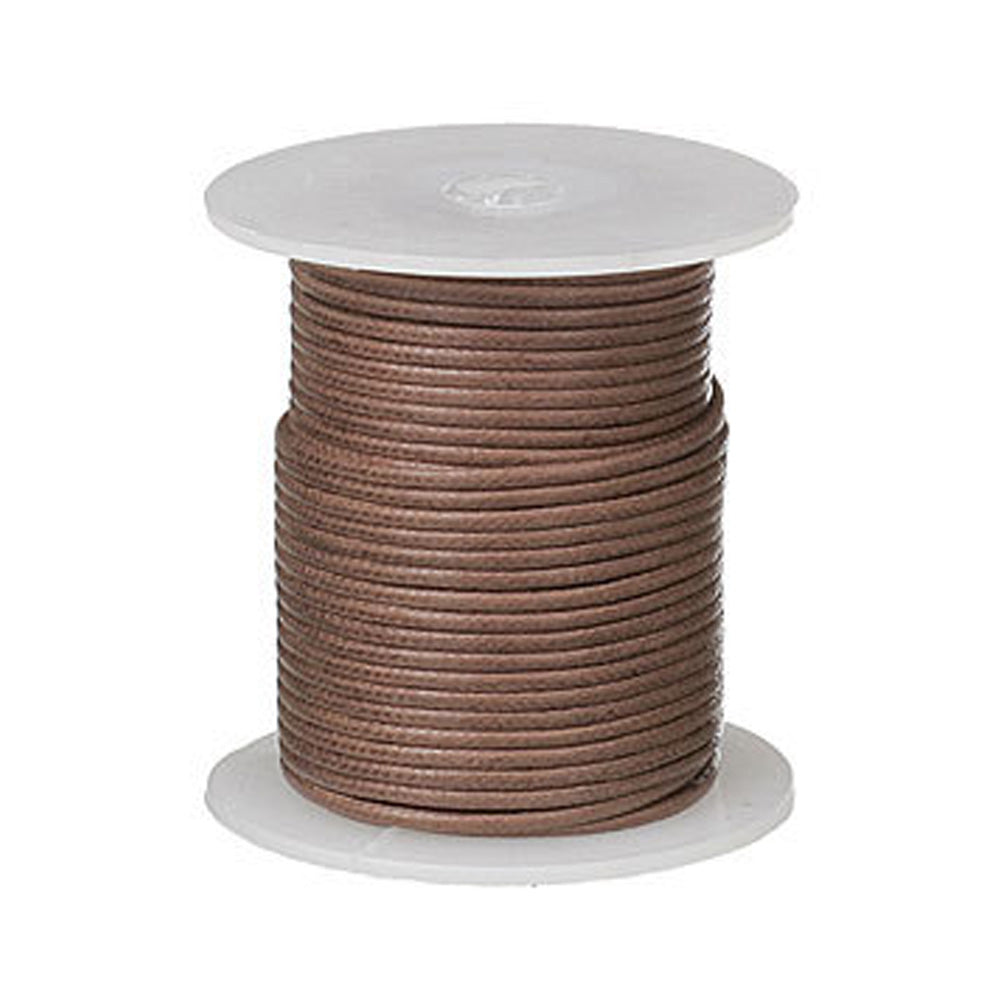 Brown Waxed Cotton Cord – 2mm – Collage Collage