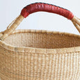 Handmade Natural Bolga Basket - Small, 9-11 inches