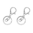 Key Ring Clips with Swivel Ring - 2.5", Set of 2
