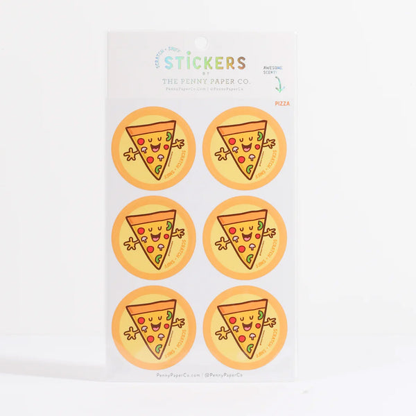 Pizza, Scented Scratch and Sniff Stickers