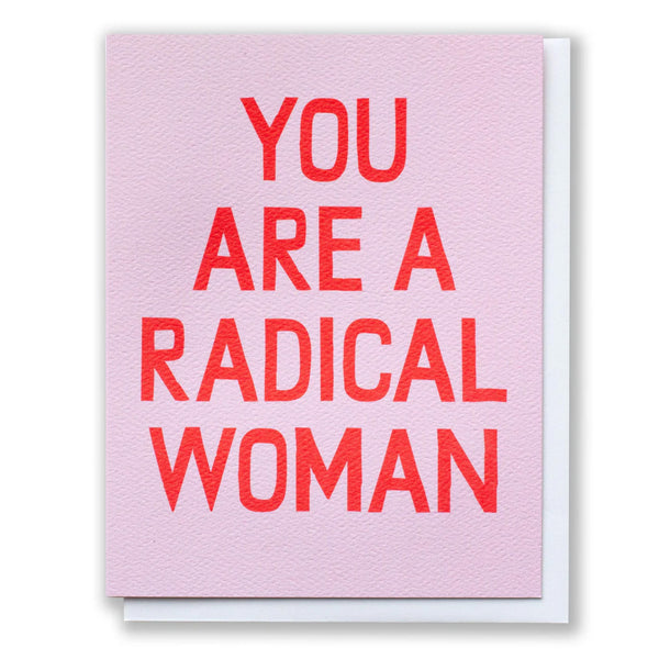 Radical Woman Greeting Card