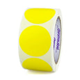 Circle Dot Stickers in 2 inch size in Yellow
