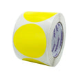 Circle Dot Stickers in 3 inch size in Yellow