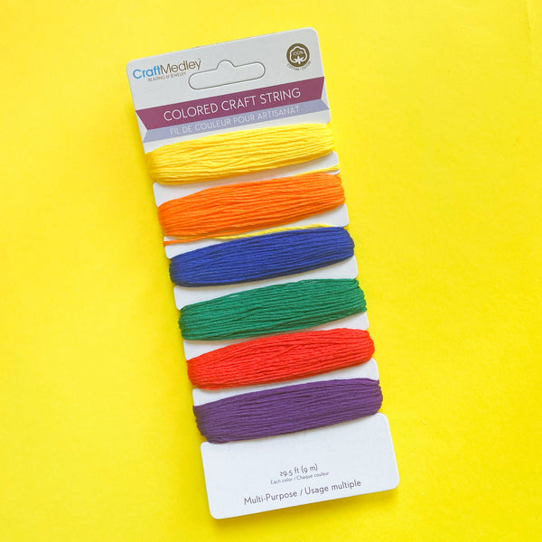 Coloured Craft String / Embroidery Thread