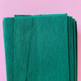 Crepe Paper Folds in Dark Green