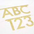 Gold Sparkly DIY Letter Garland to make you own banner with letters