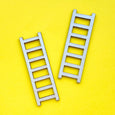 Miniature Wooden Ladder to Paint or add to craft projects in a set of two, 10cm tall