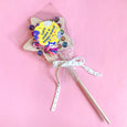 Magical Wand Craft Kit with wooden star to paint, sequin stickers, and yarn