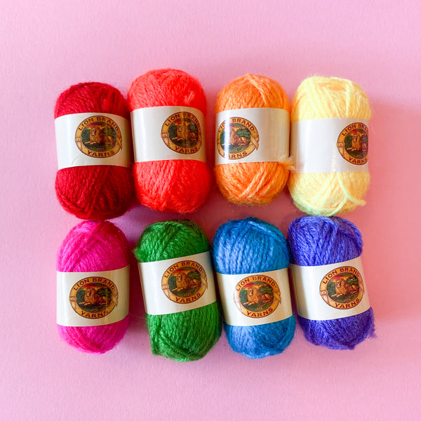 Mini Yarn Collections  Miniature Yarn Bonbons for Kids Crafts – Collage  Collage