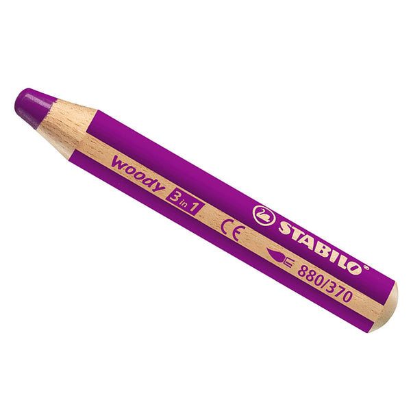 STABILO Crayon couleur Woody 3 in 1 882/205-385 Duo, jaune/violet -  Ecomedia AG
