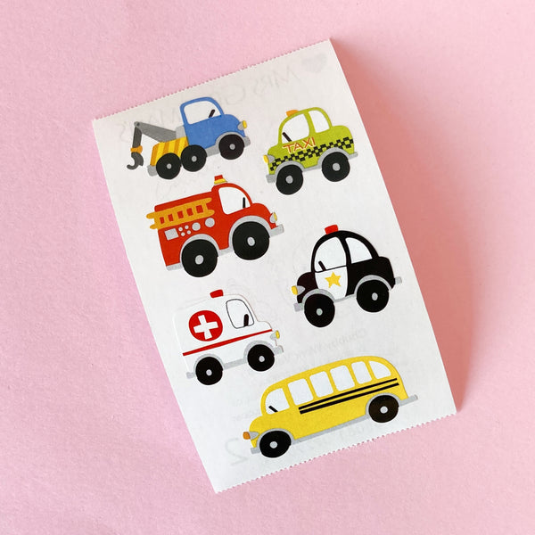 Chubby Working Vehicles - Stickers on the Roll by Mrs. Grossman’s