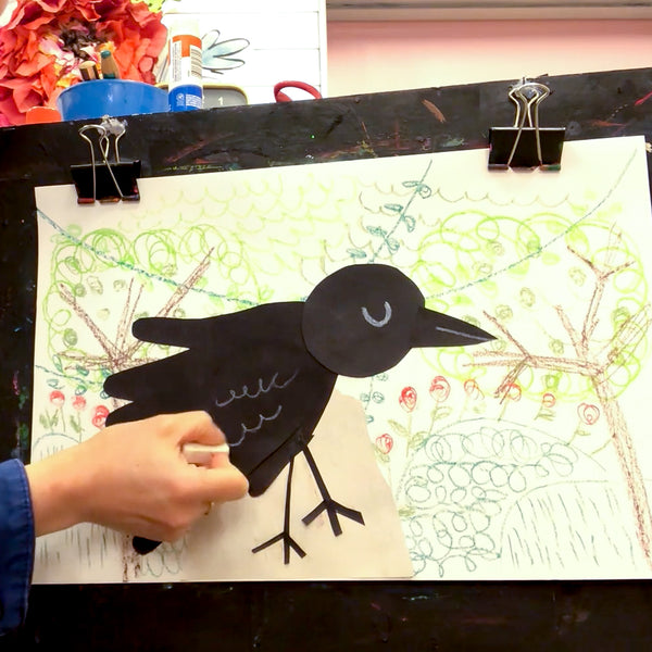 Mini Make Hello Crow Online Art Class for Kids 3 8 years