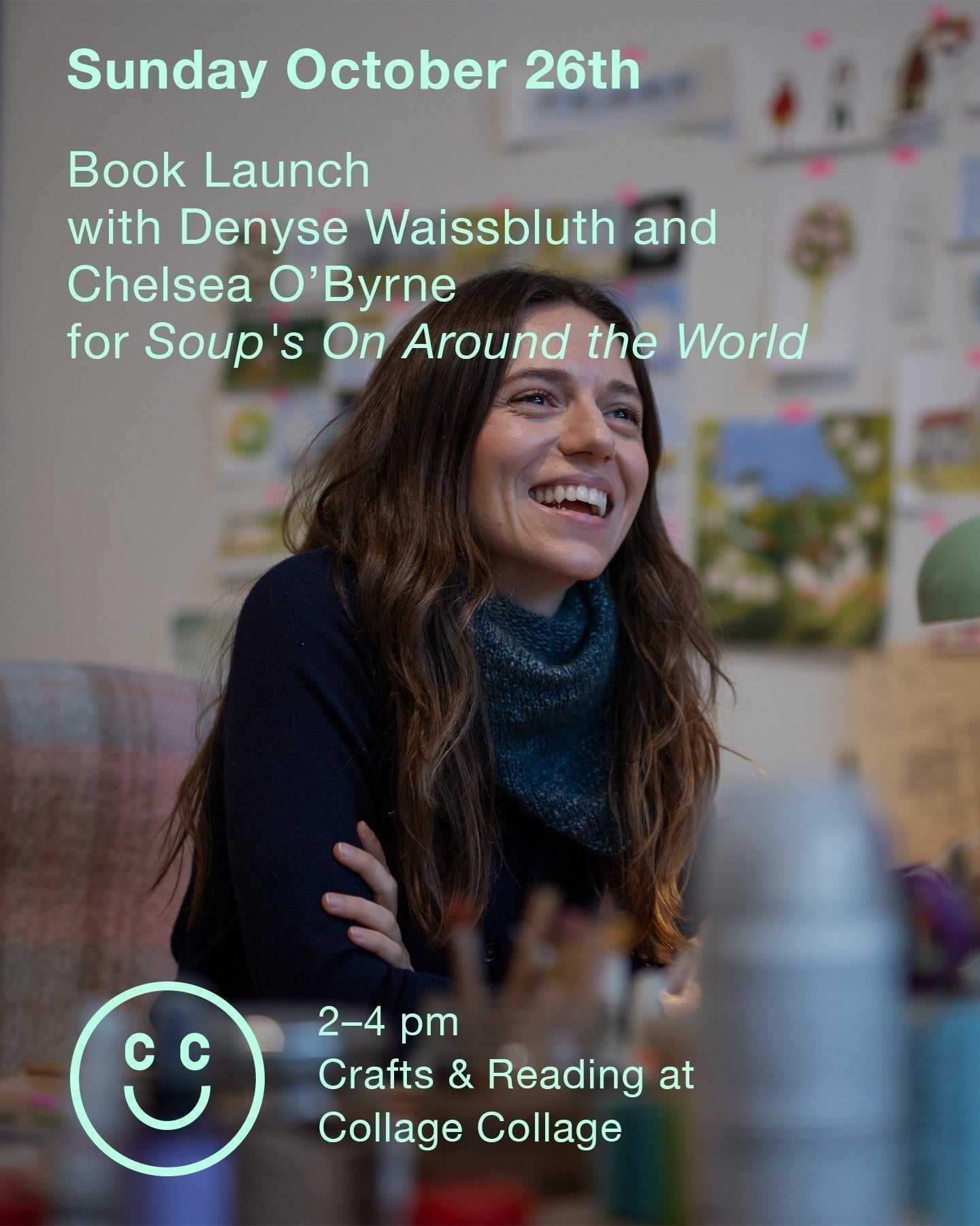 Sunday Oct 26: Book Launch with Chelsea O’Byrne and Denyse Waissbluth