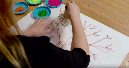 Telus Video Series: Paper Roll Paintings