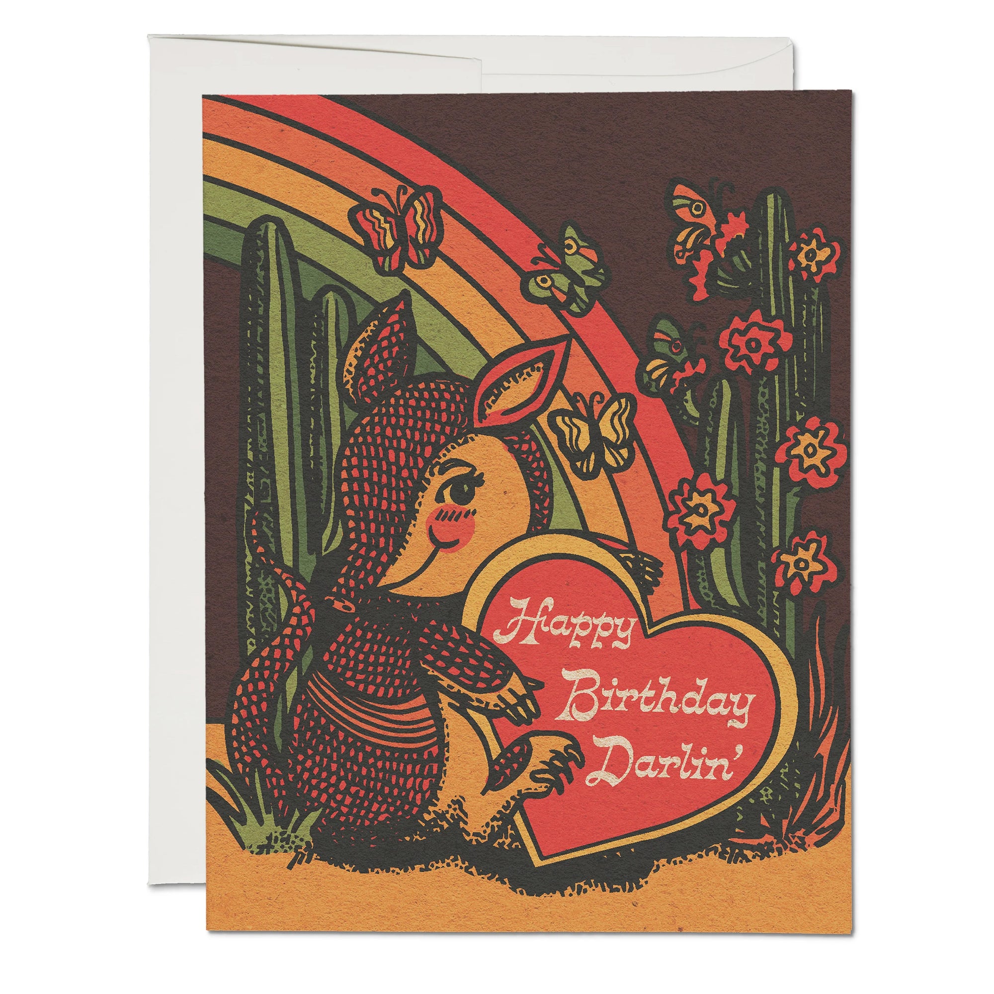 Armadillo Birthday Greeting Card