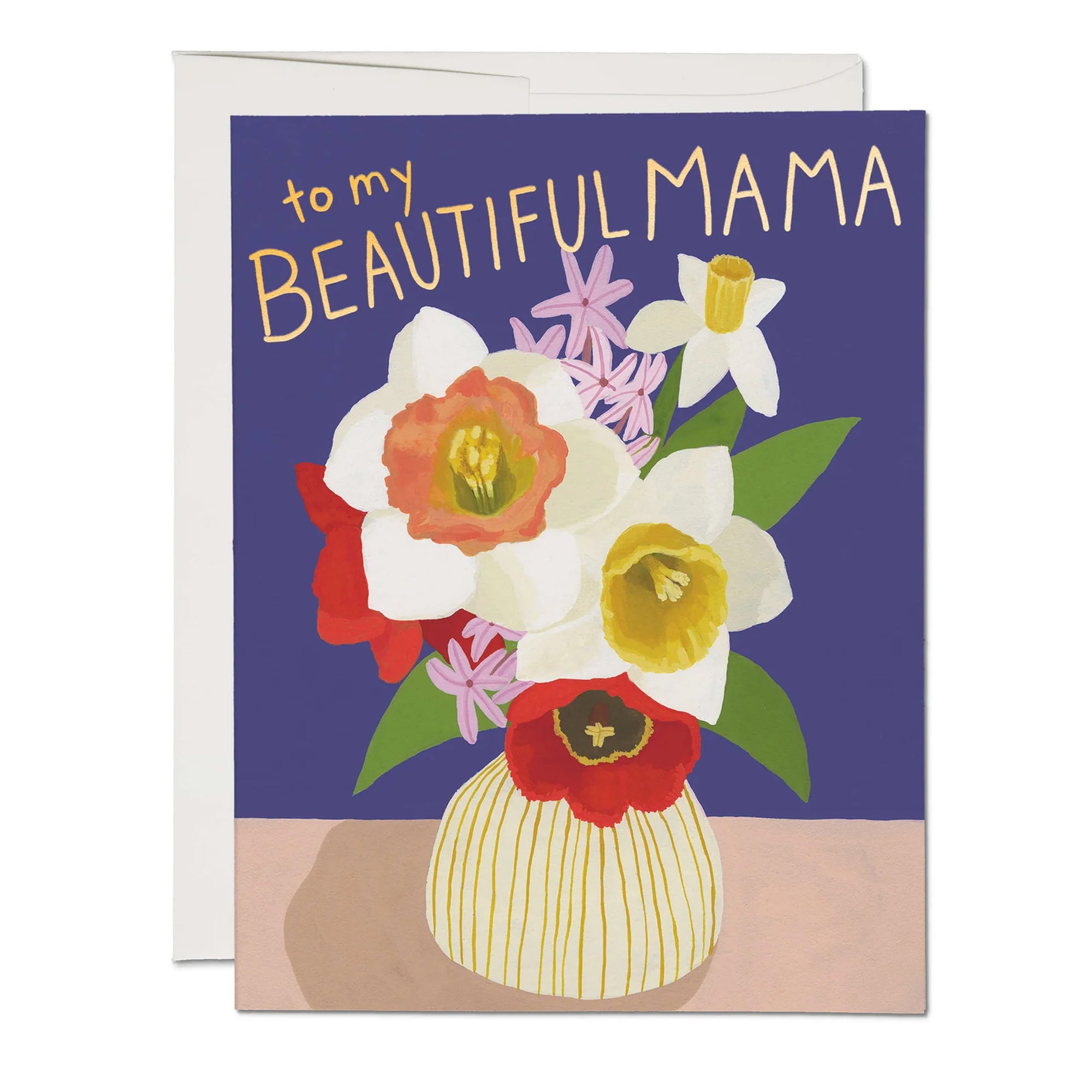 Beautiful Mama Vase Greeting Card