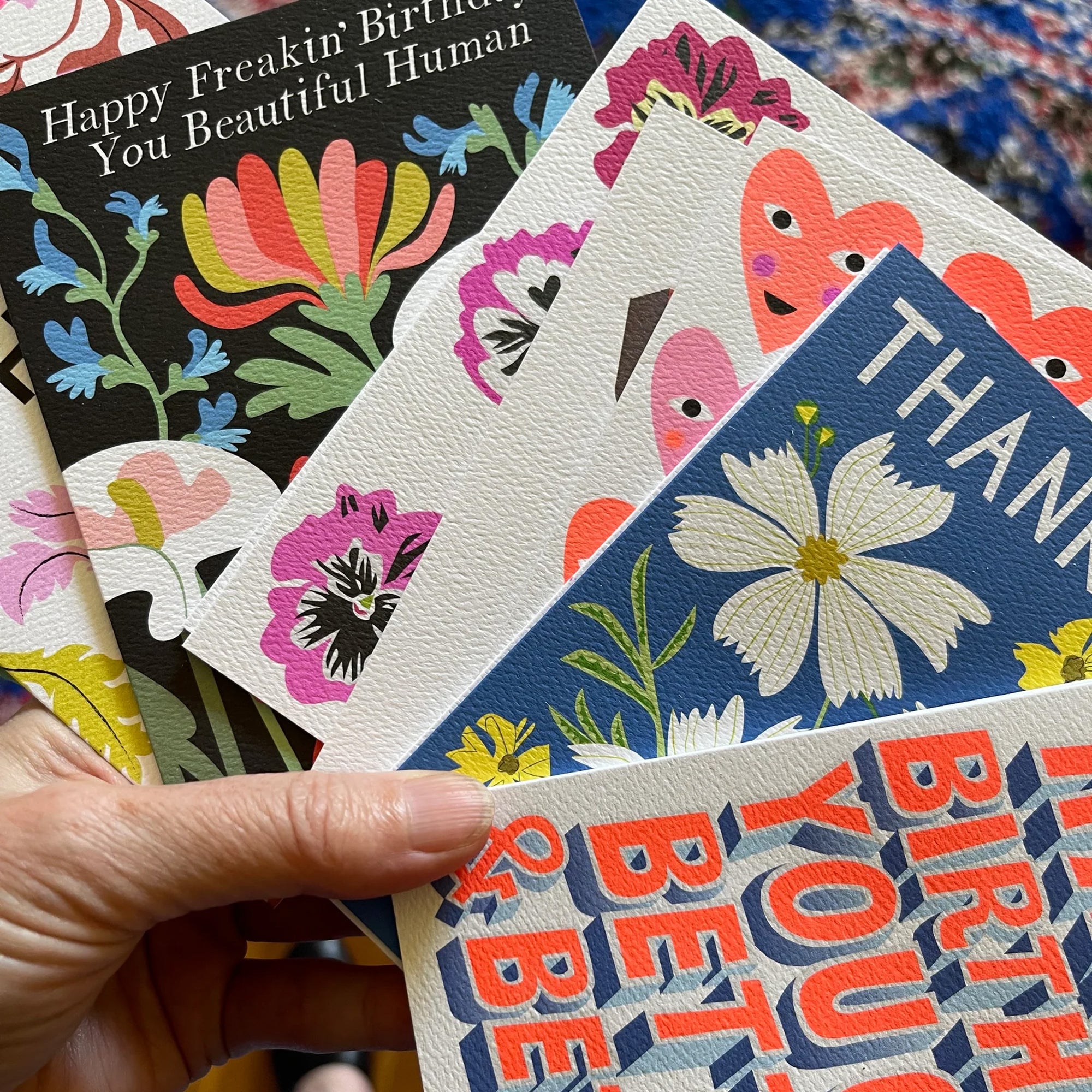 Beautiful Poppy Happy Freakin&#39; Birthday Greeting Card