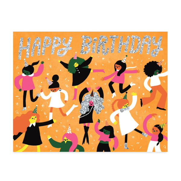 Birthday Dance Party Greeting Card