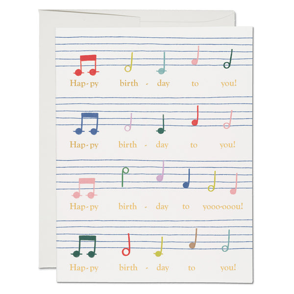 Birthday Song Greeting Card