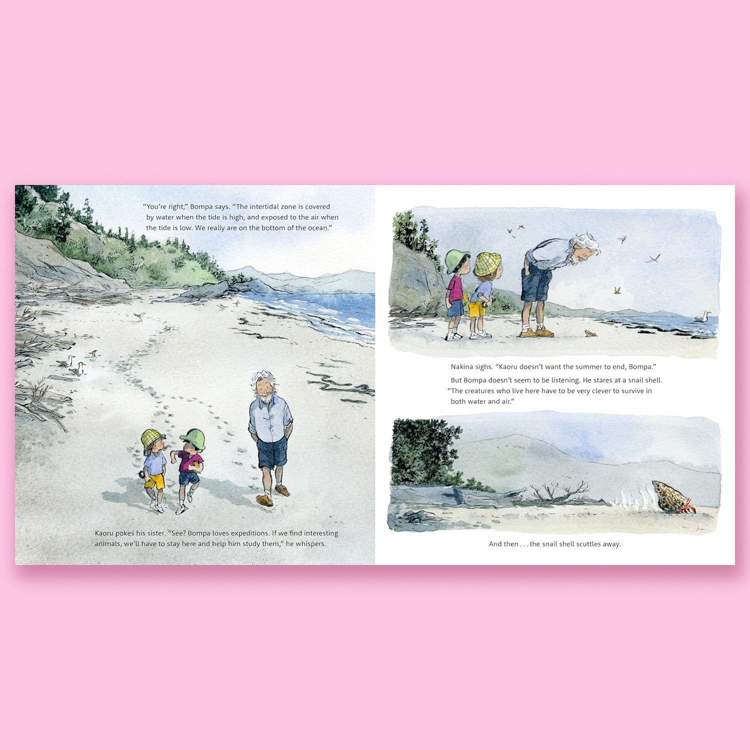 Bompa's Intertidal Adventure by David Suzuki and Sarika Cullis-Suzuki with Tanya Lloyd Kyi and Qin Leng