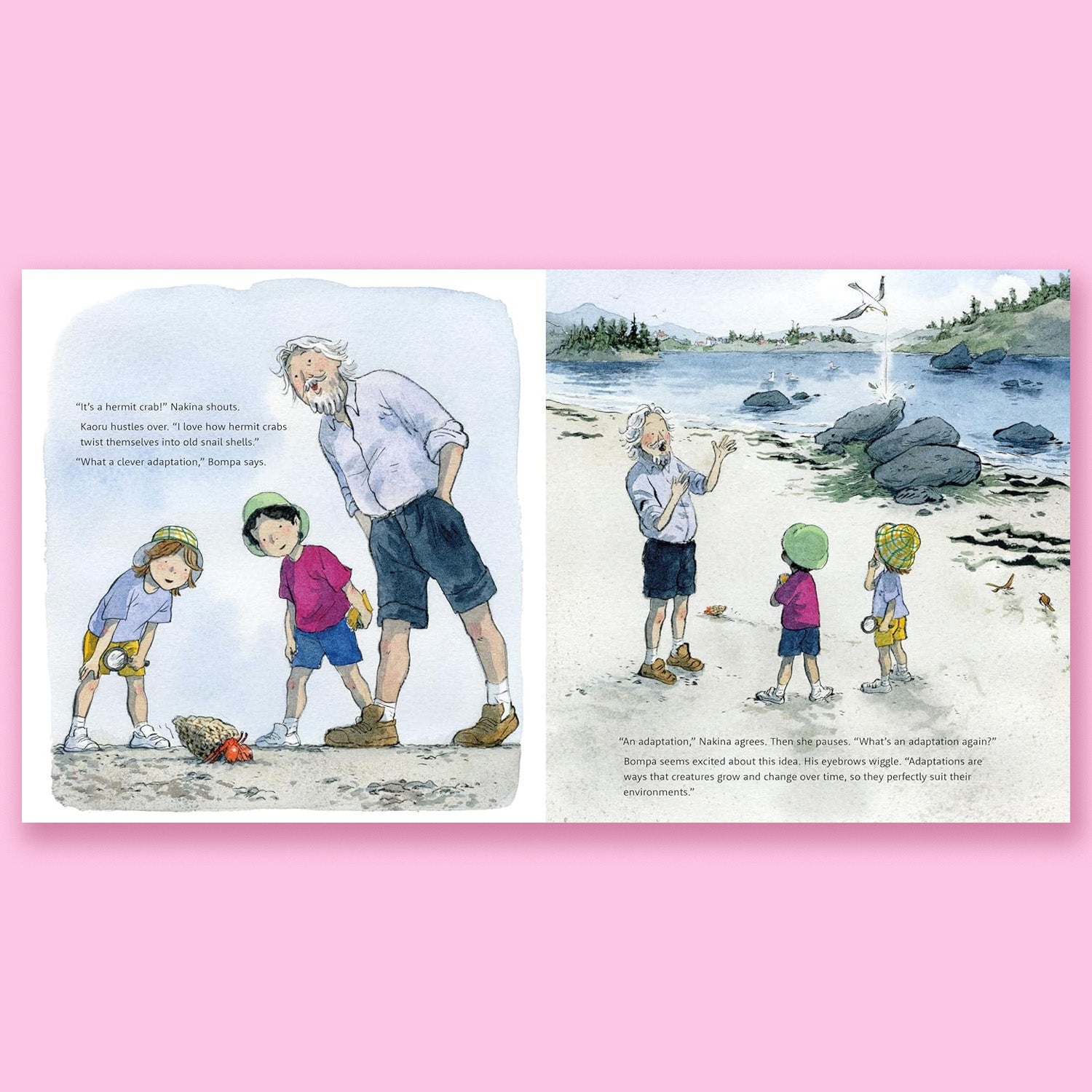 Bompa's Intertidal Adventure by David Suzuki and Sarika Cullis-Suzuki with Tanya Lloyd Kyi and Qin Leng