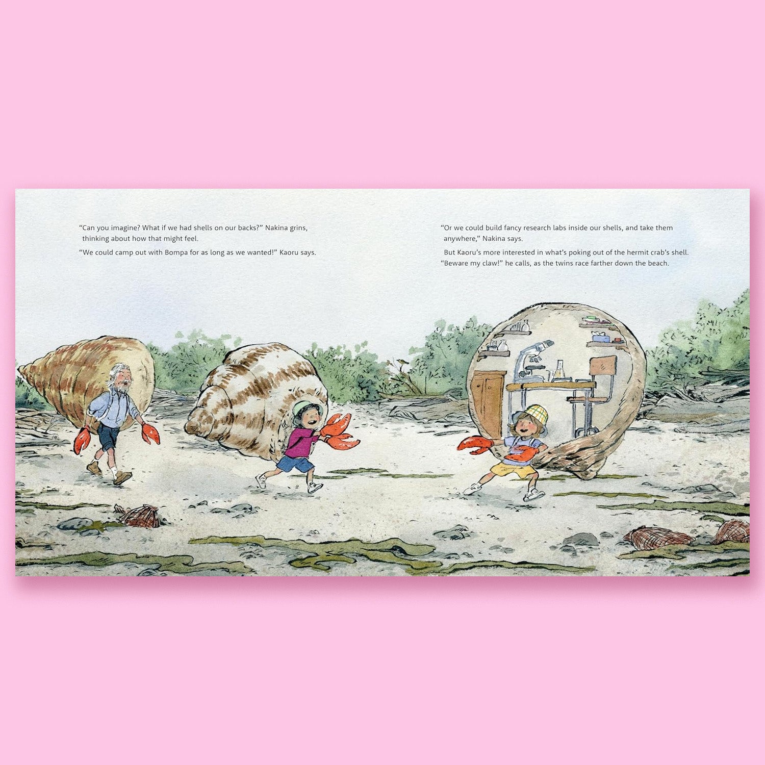 Bompa's Intertidal Adventure by David Suzuki and Sarika Cullis-Suzuki with Tanya Lloyd Kyi and Qin Leng