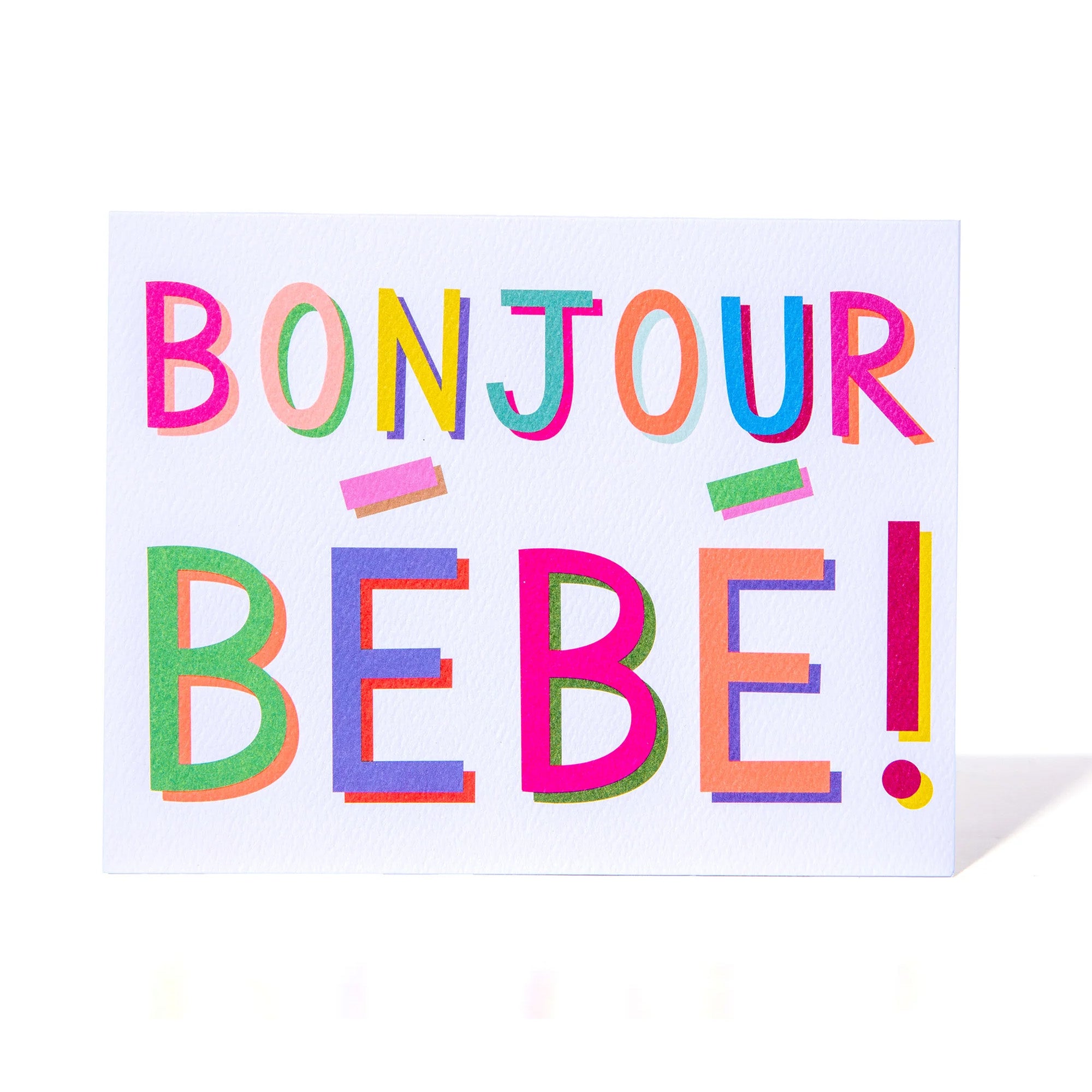 Bonjour Bébé Greeting Card
