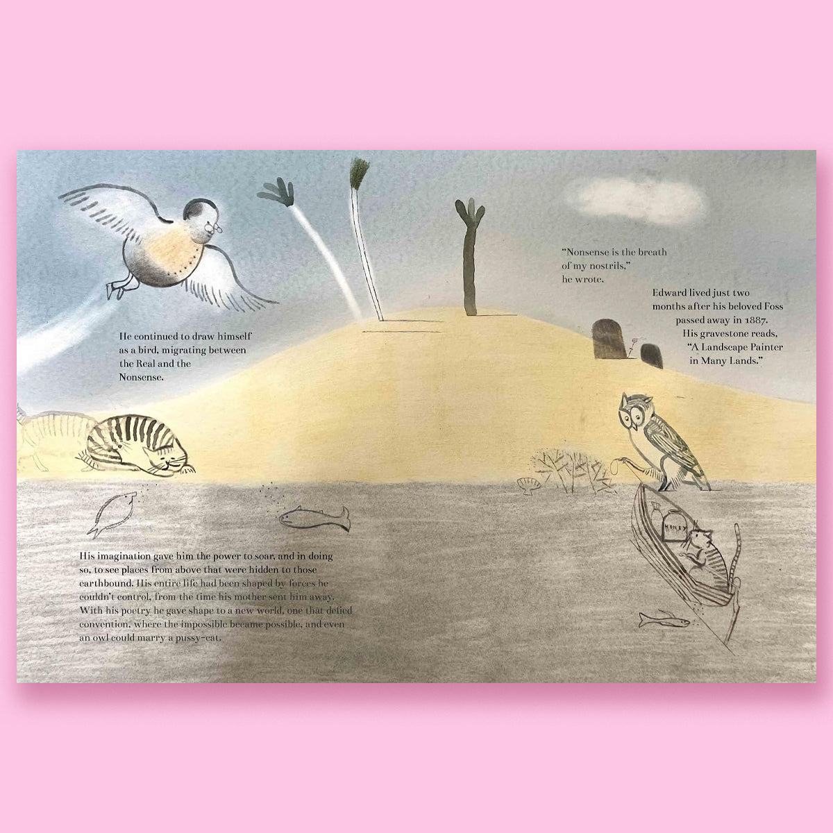 The Boy Who Became a Parrot: A Foolish Biography of Edward Lear, Who Invented Nonsense by Wolverton Hill and Laura Carlin