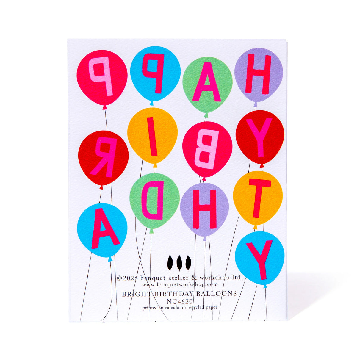 Bright Balloons Happy Birthday Greeting Card