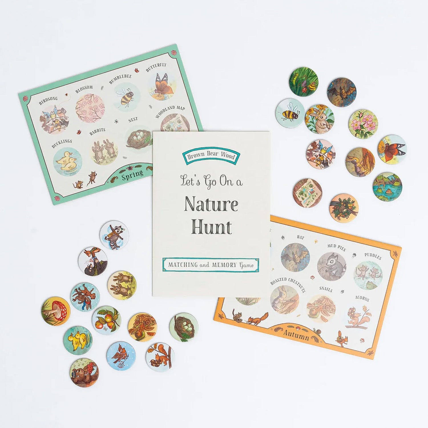 Brown Bear Wood: Let's Go on a Nature Hunt: Matching and Memory Game by Freya Hartas