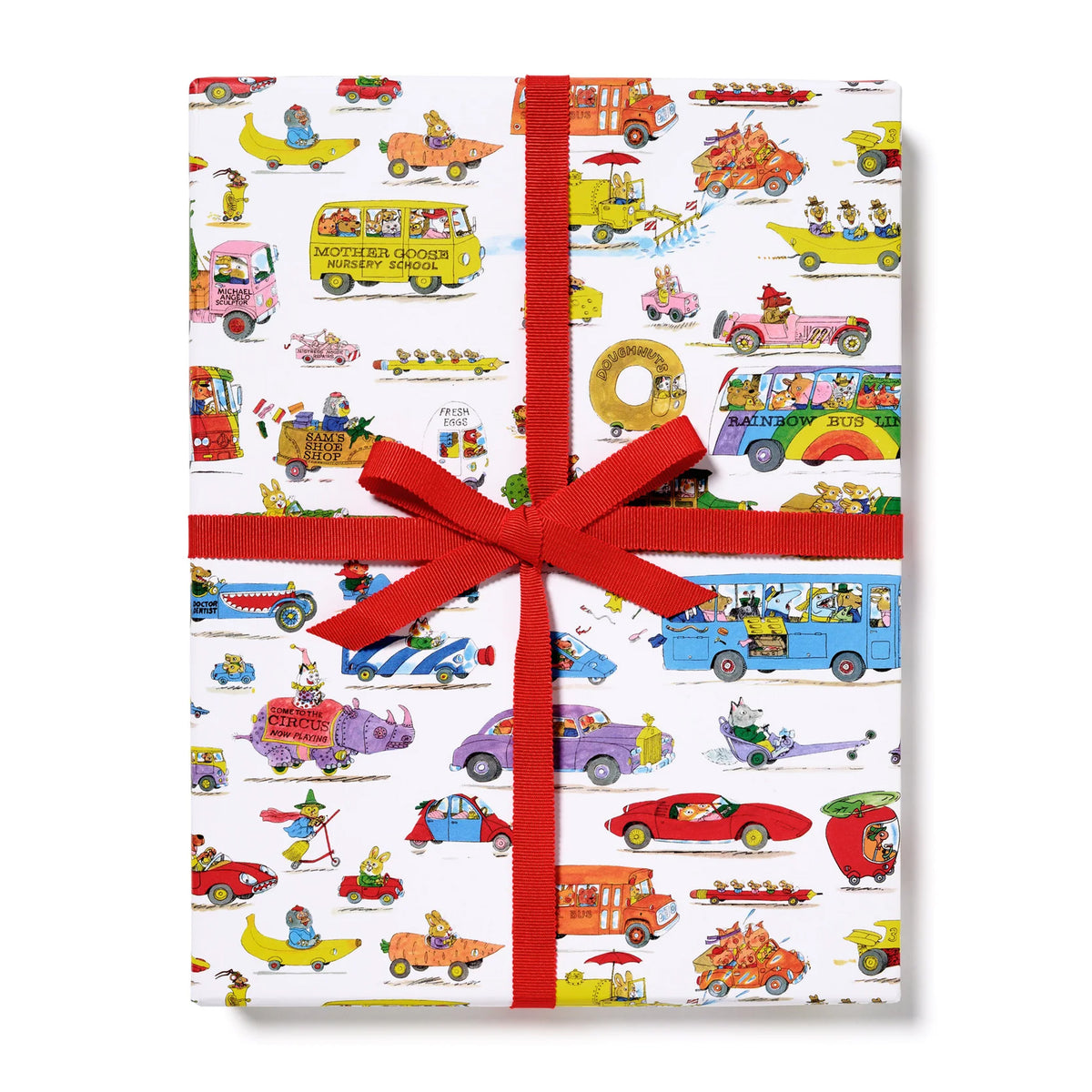 Busytown Cars Gift Wrap – Collage Collage