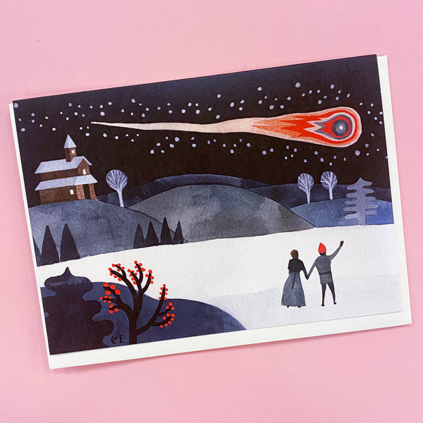 Shooting Star Greeting Card