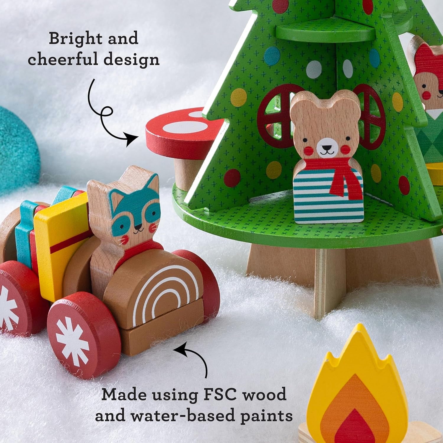Christmas Treehouse Wooden Play Set