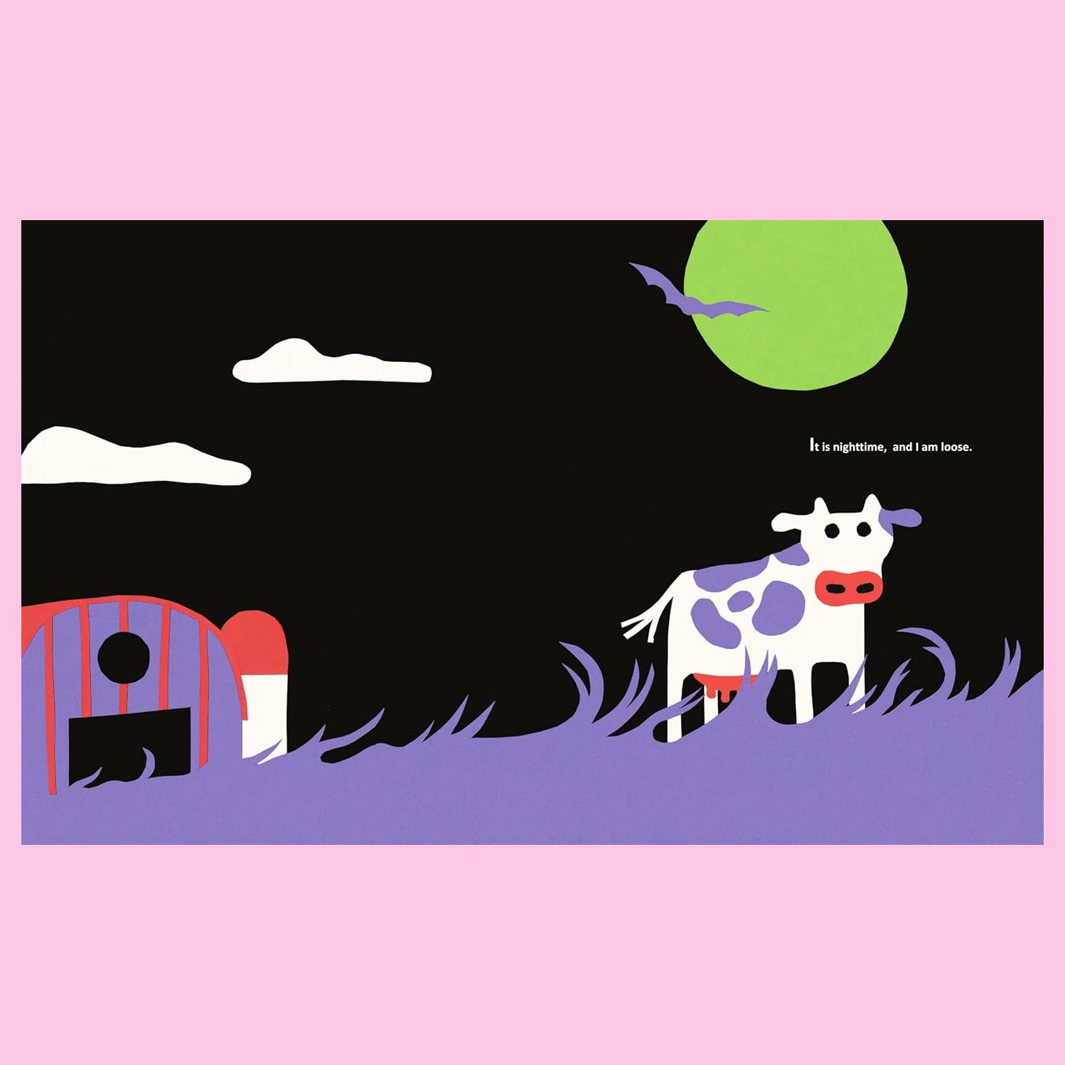 The Cow in the Dark at Night by Jess Hannigan
