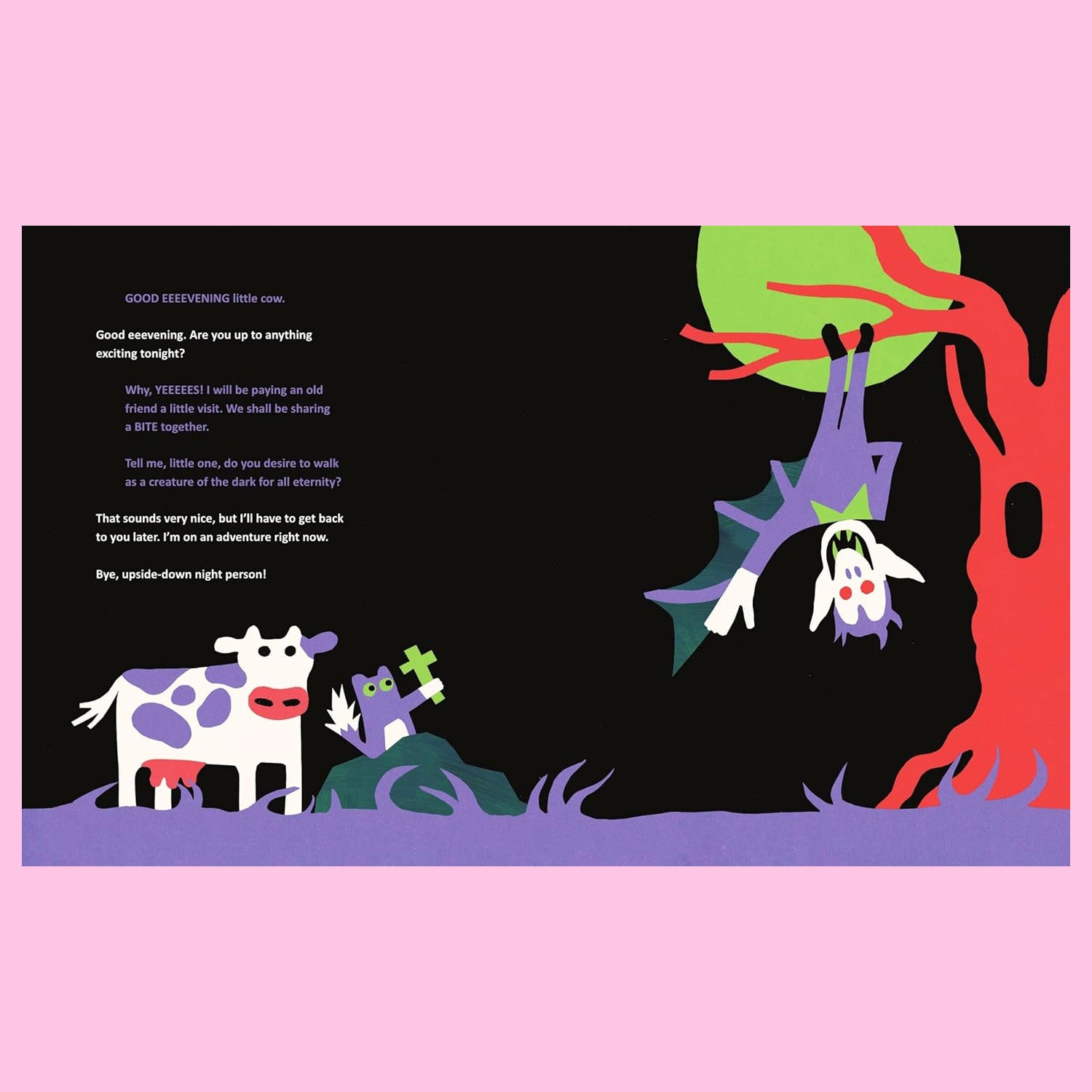 The Cow in the Dark at Night by Jess Hannigan