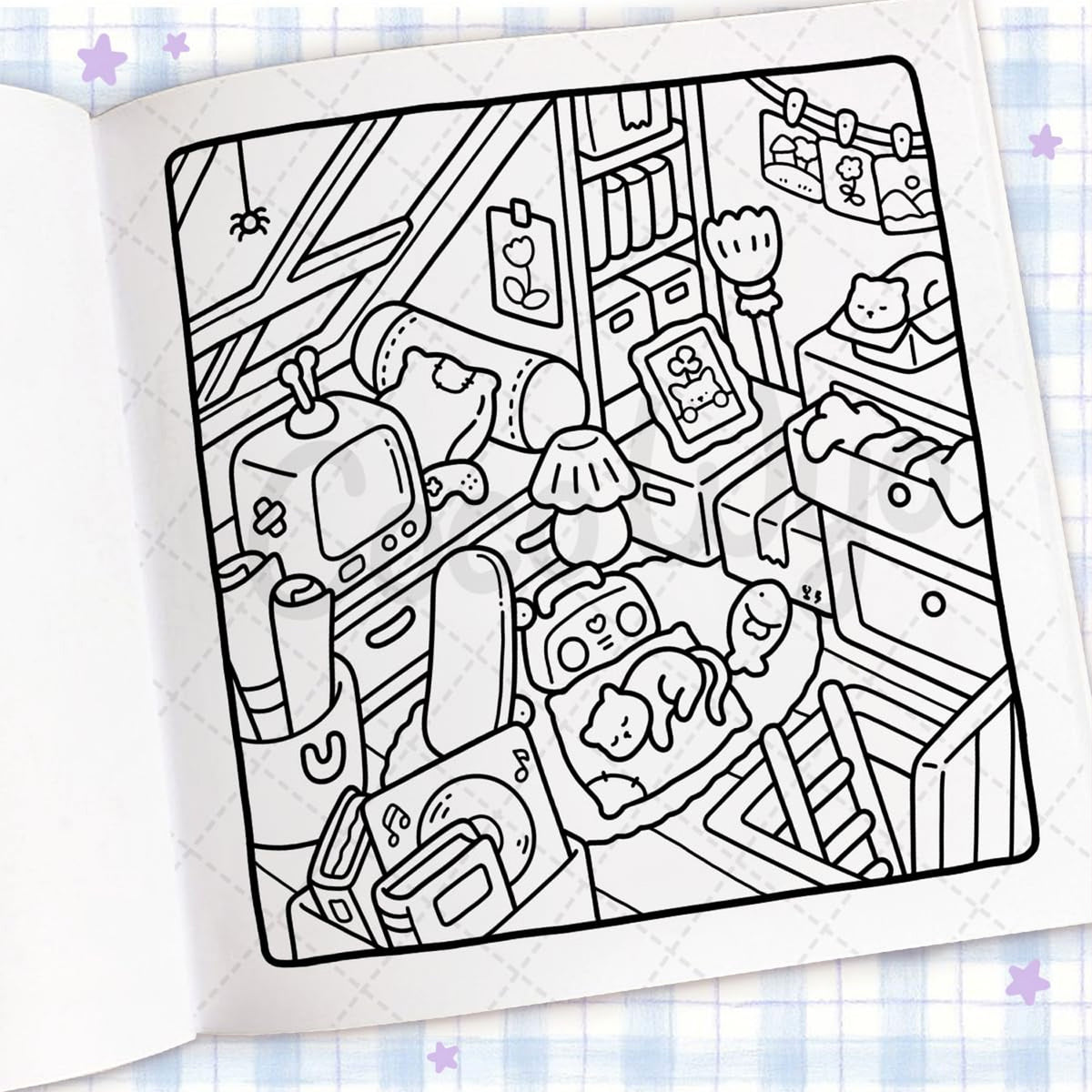Cozy Corner: Coloring Book for Adults and Kids by Coco Wyo