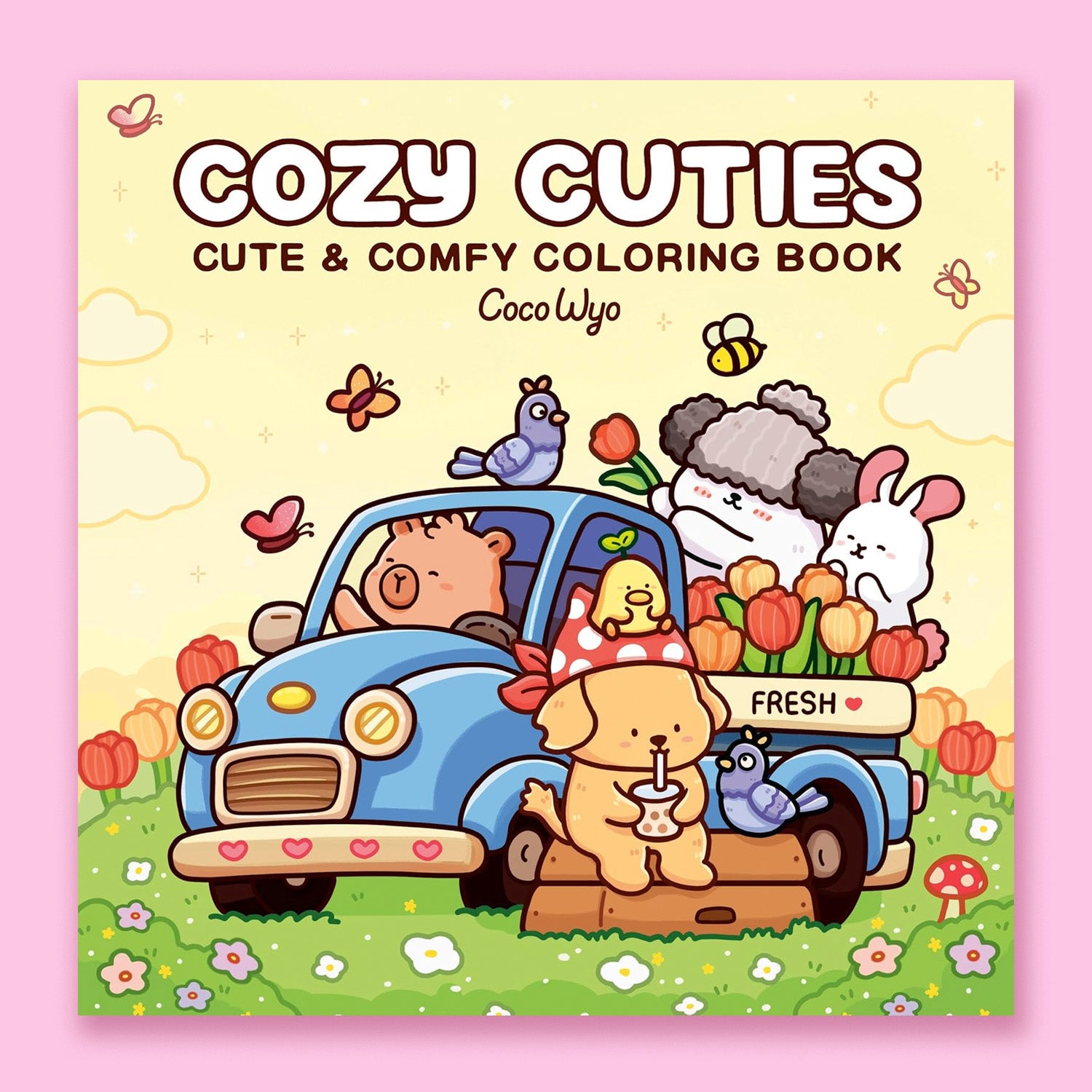 Cozy Cuties: Coloring Book for Adults and Kids by Coco Wyo