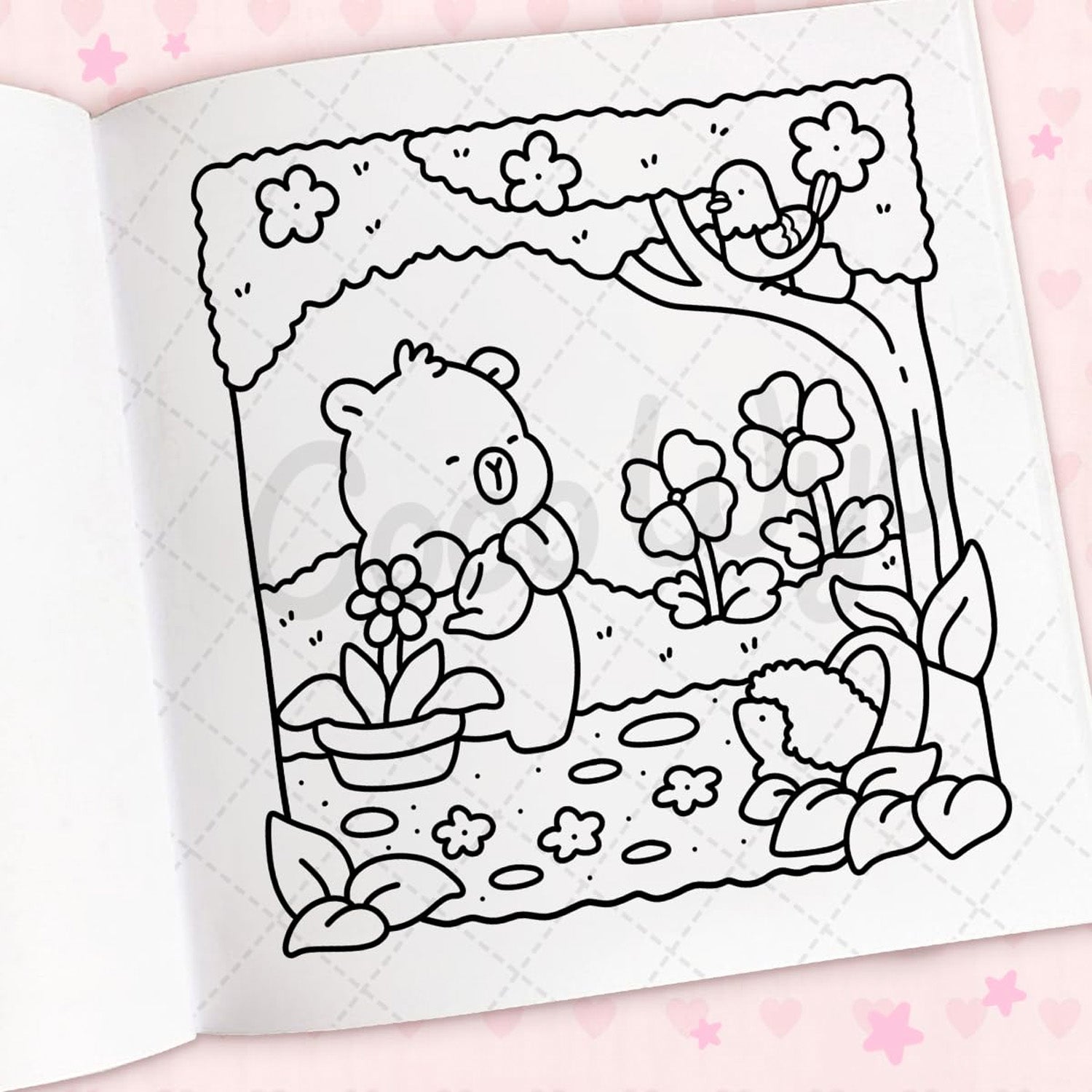 Cozy Cuties: Coloring Book for Adults and Kids by Coco Wyo