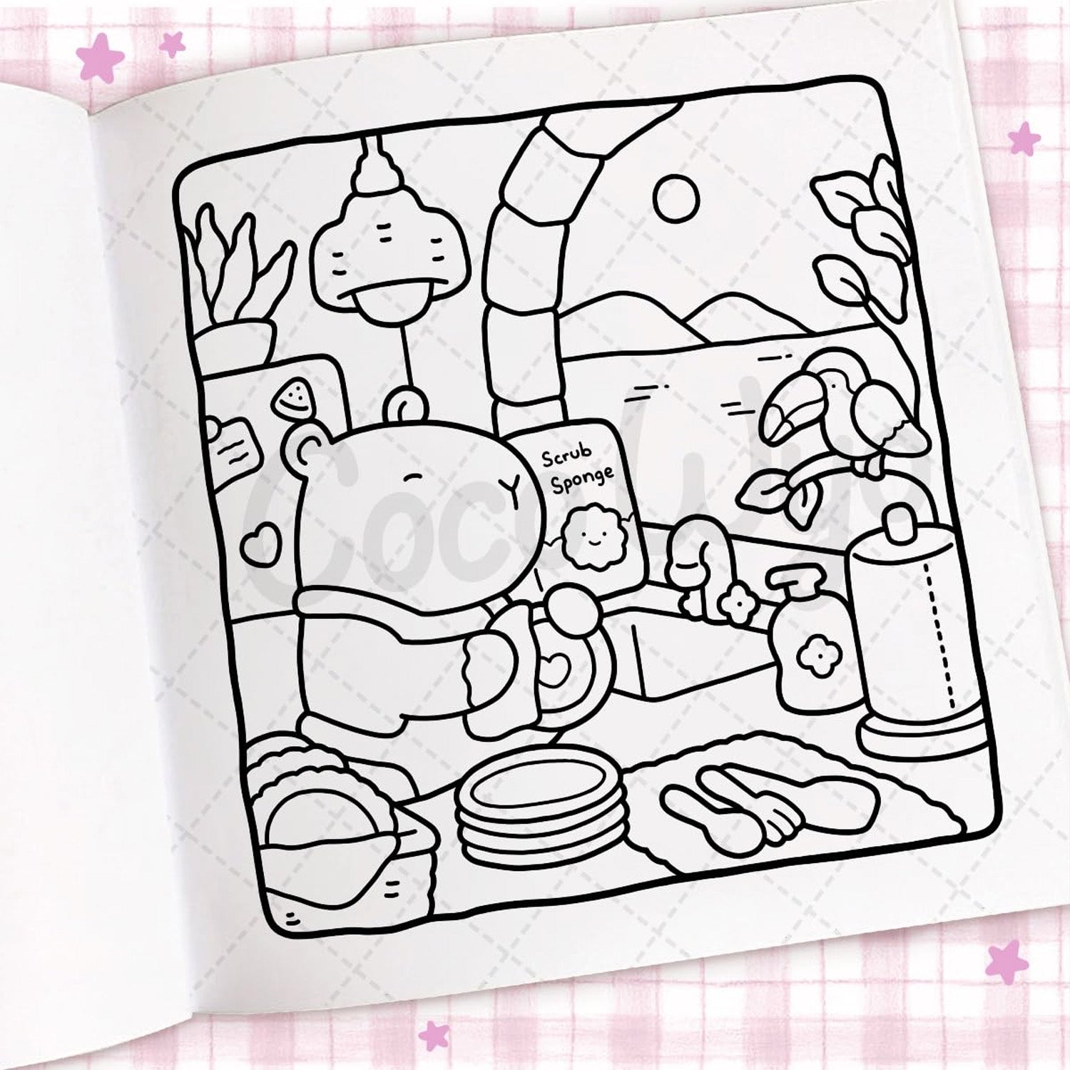 Cozy Days: Coloring Book for Adults and Kids by Coco Wyo
