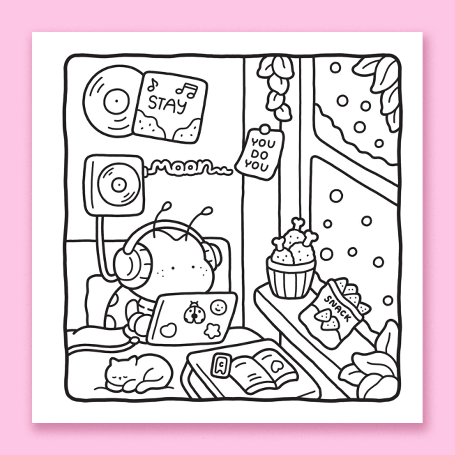 Cozy Friends: Coloring Book for Adults and Kids by Coco Wyo