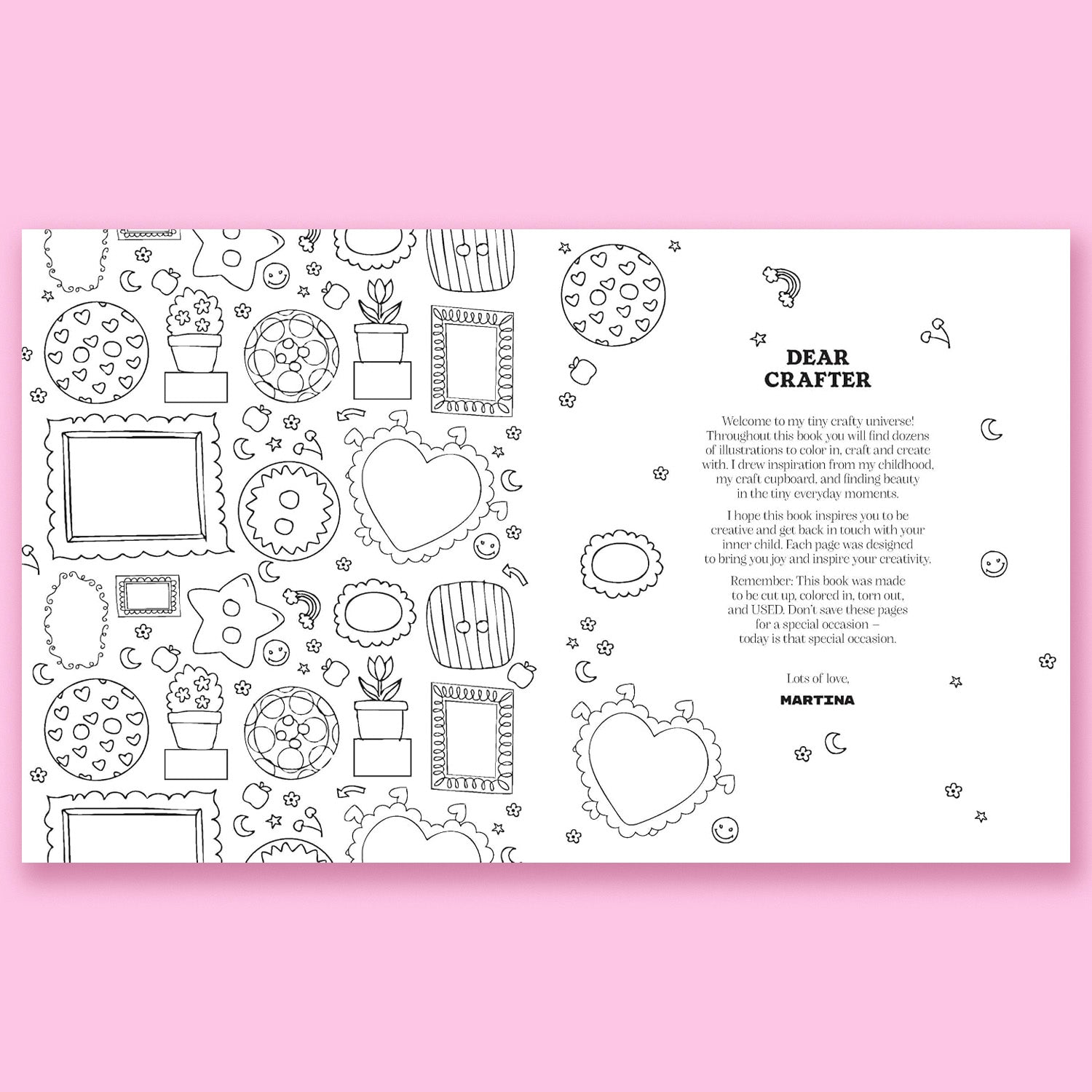 Craft &amp; Create: A Junk Journal Coloring Adventure by Martina Calvi