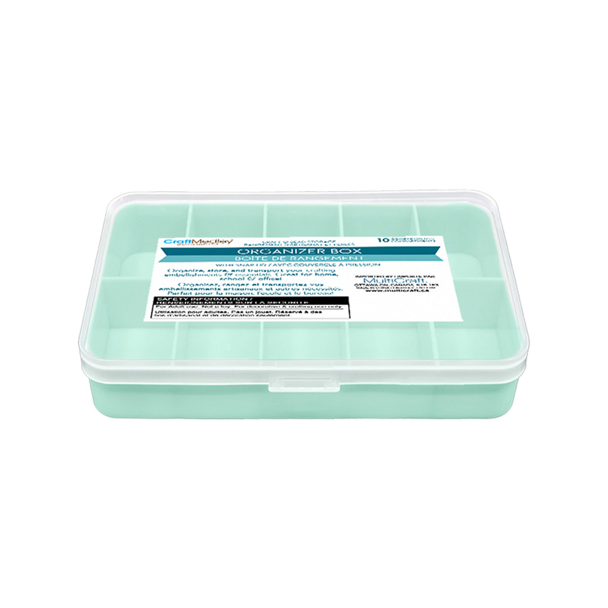 Craft Storage: Organizer Box with Snap Lid
