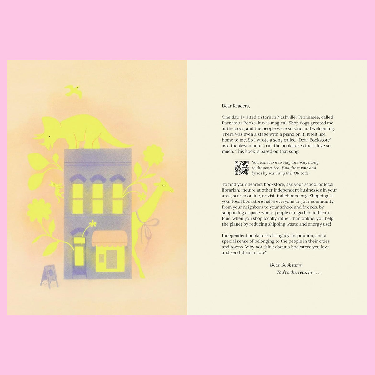 Dear Bookstore by Emily Arrow and Geneviève Godbout