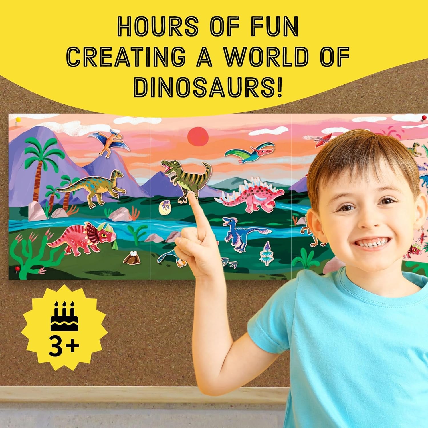 Dinosaur Park Sticker Play Reusable Activity Set