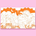 Dinosaurs Coloring Book + Stickers by Petit Collage