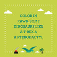 Dinosaurs Coloring Book + Stickers by Petit Collage