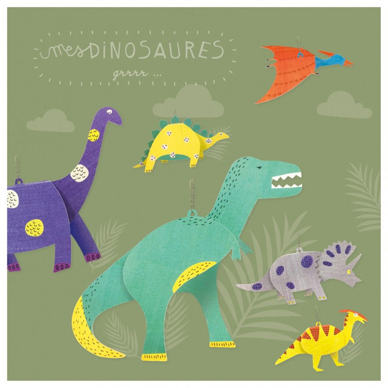 Dinosaurs paper craft kit for kids