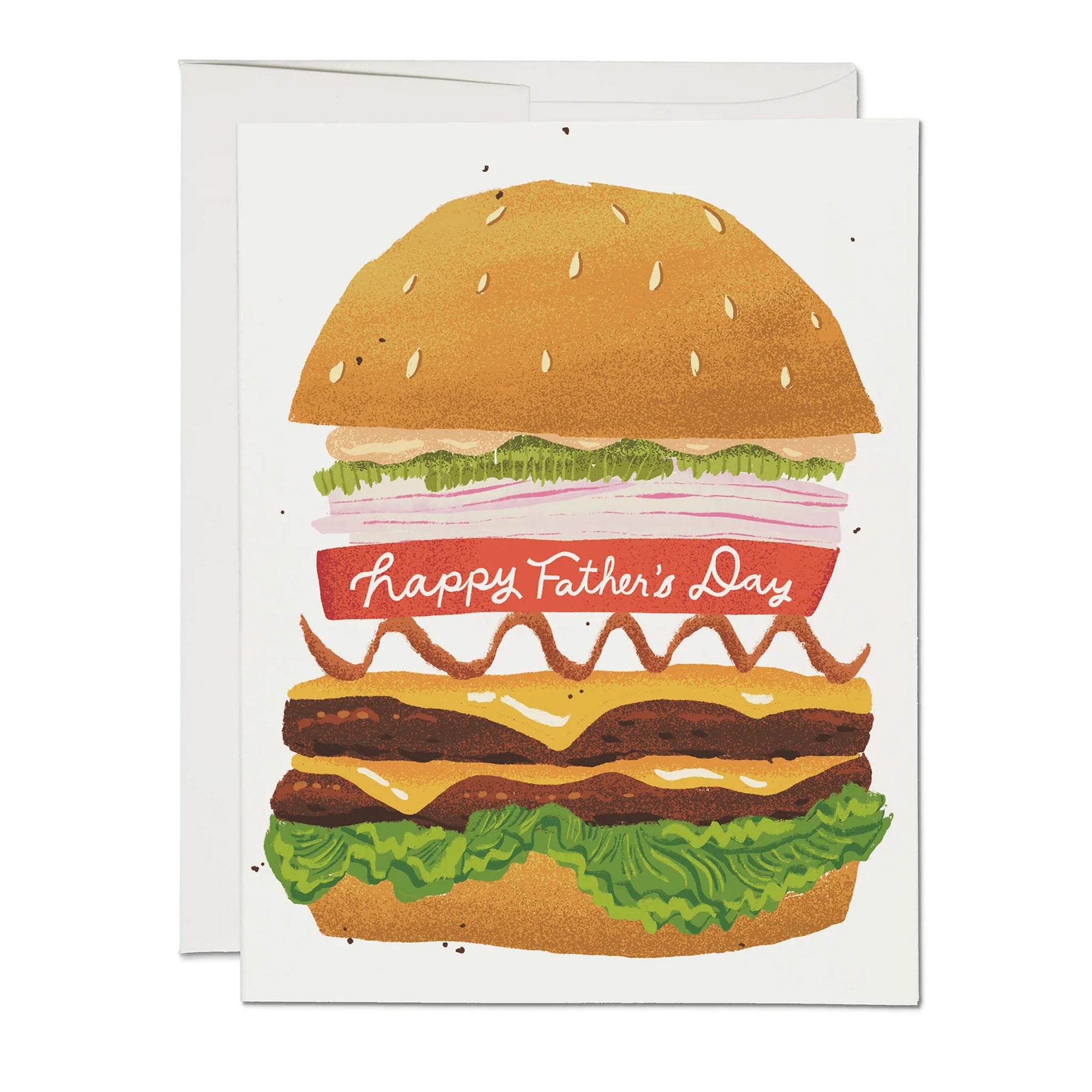 Double Cheeseburger Father's Day Greeting Card