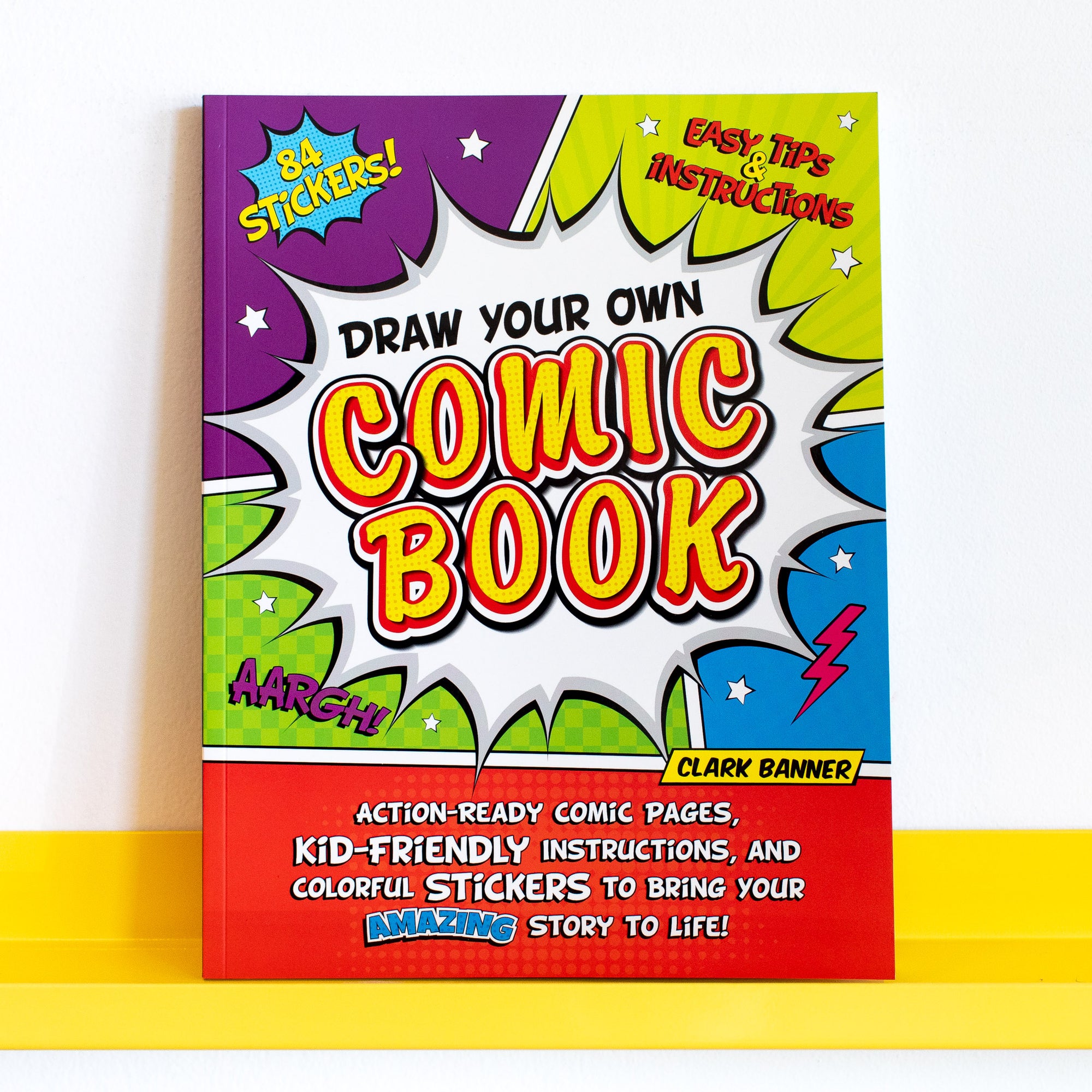Book cover for Draw Your Own Comic Book by Clark Banner